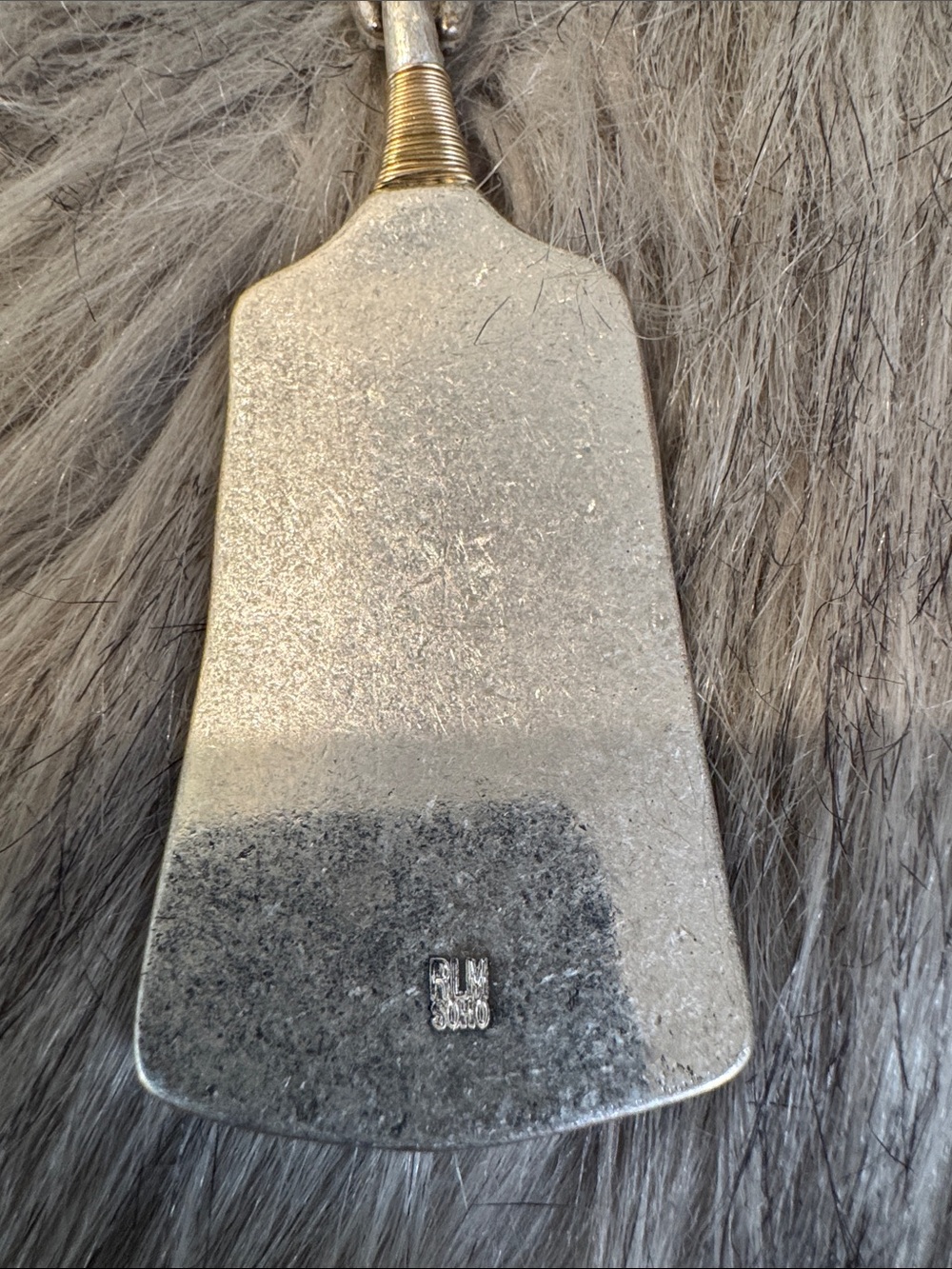 RLM by Robert Lee Morris Silver plate Pendant Necklace with Abalone Inlay - Picture 3 of 8